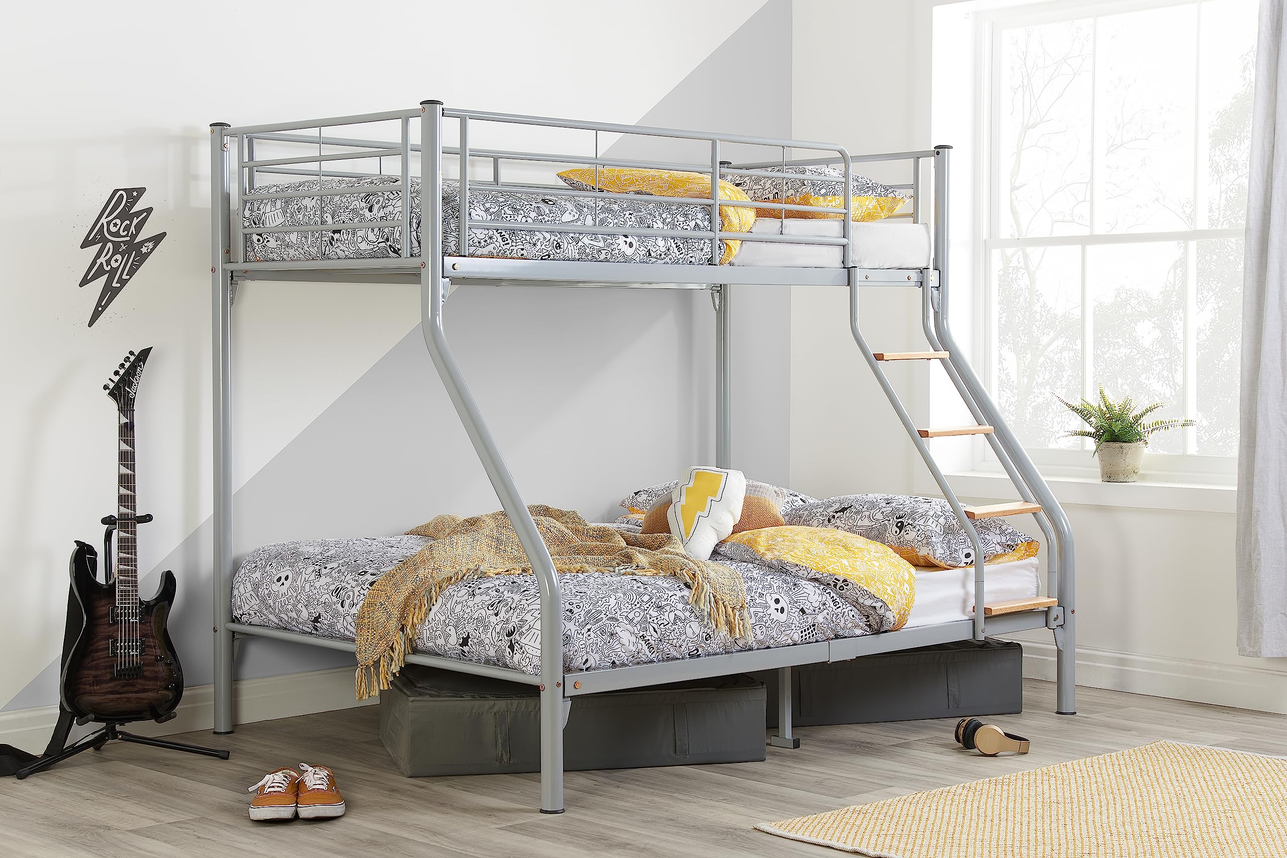 Birlea NEXUS KIDS BUNK BED SILVER