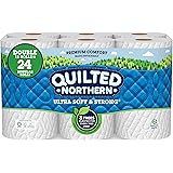Quilted Northern Ultra Soft & Strong Toilet Paper, Double Rolls, 2-ply, 12 Count (Pack of 1)