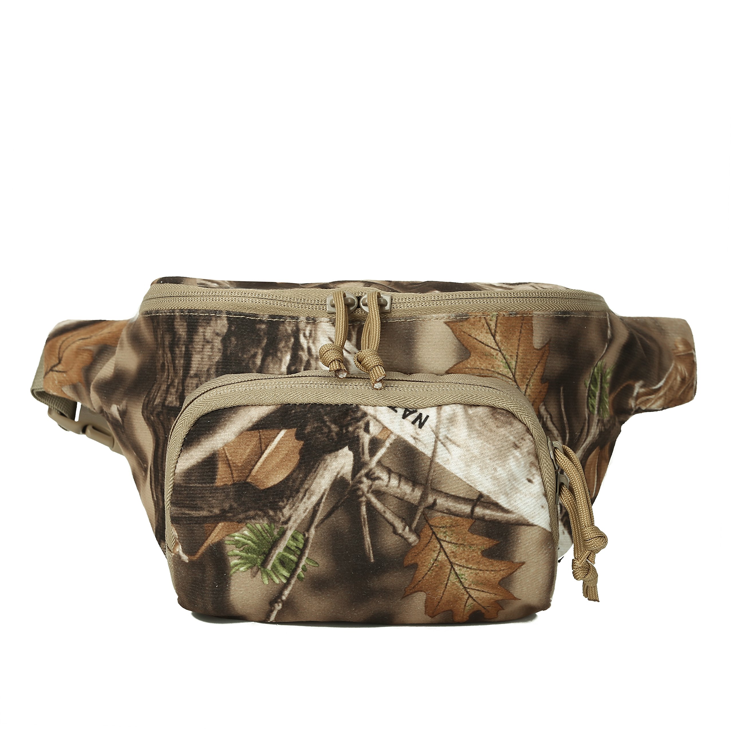Photo 1 of AUSCAMOTEK Hunting Camouflage Fanny Pack for Men - Waterproof Waist Bag for Hunters - Woodland Camo
