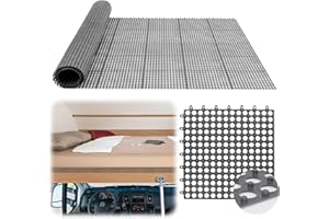 MLLNFUE Plastic Mattress Underlay for 83''L x 83''W RV Under-Bed – RV Under-Bed Interlocking Ventilated Mesh Fiber Mattress Topper, Ideal for RVs/Yachts/Campers to Keep Bedding Dry & Breathable(King Size)