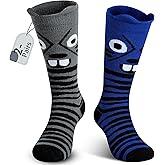 Muezna Kids Wool Ski Socks 2 Pairs Toddler Winter Warm Thermal Snow Socks Boys Girls for Snowboard Skating OTC