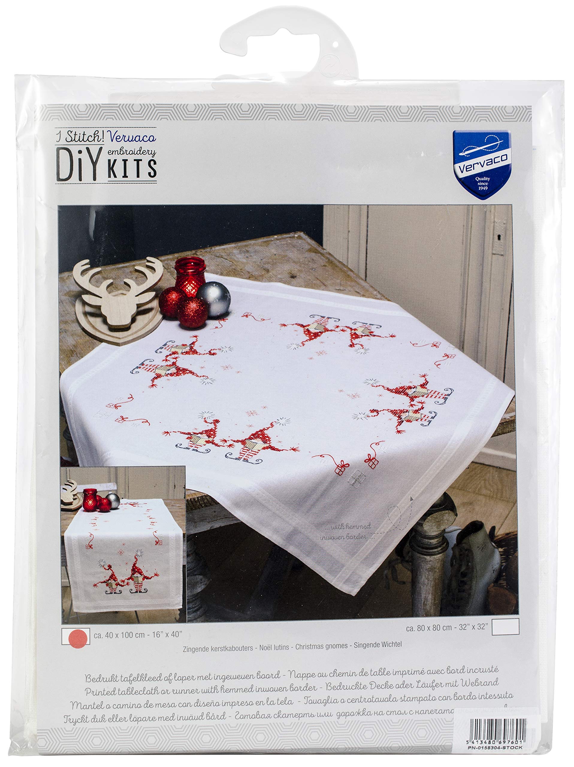 Vervaco Table Runner Kit, Multi-Color, 40.0 x 100.0 x 0,3 cm PN-0158304