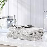 Tommy Bahama - Hand Towels, Absorbent & Fade Resistant Cotton Towels, Oeko-Tex Certified (Island Retreat Grey, 2 Piece)