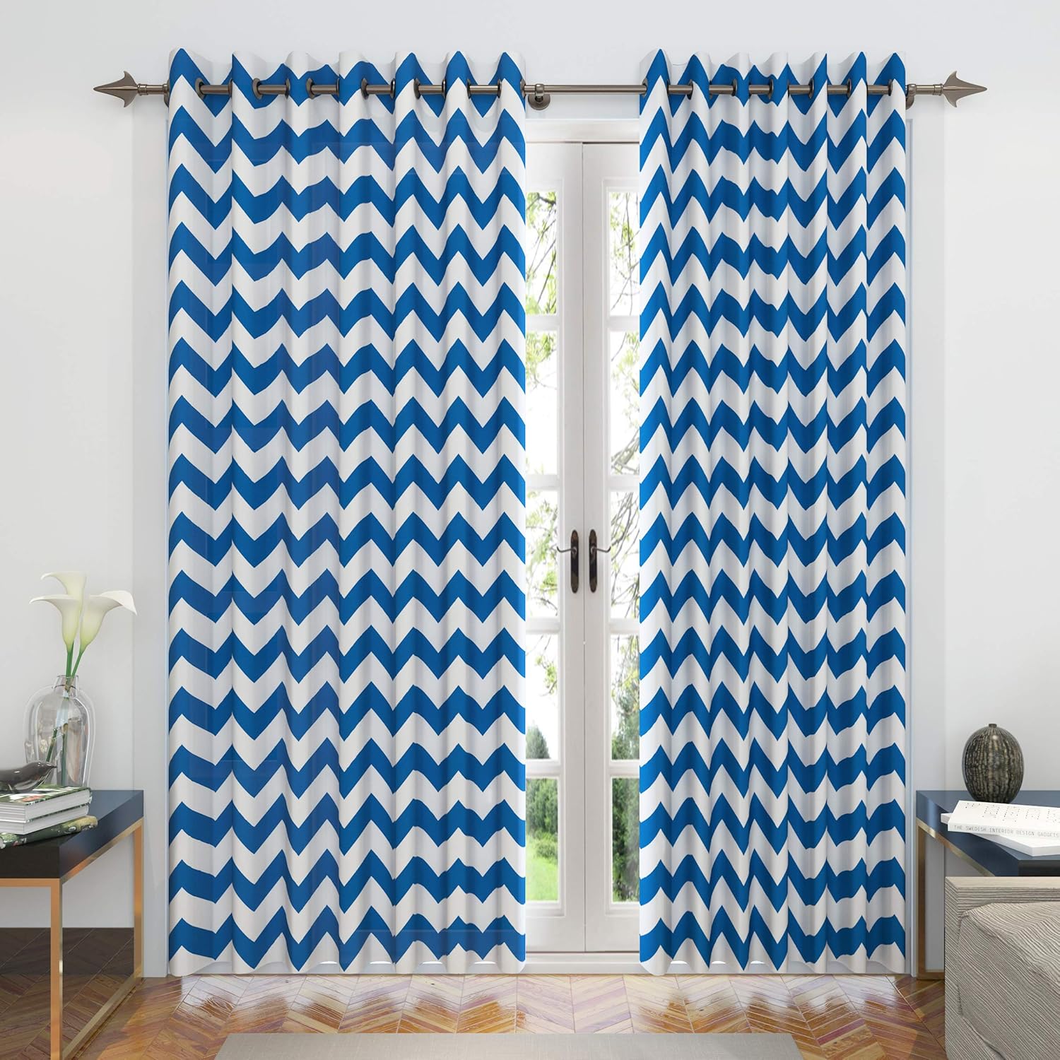 Buy Divine Casa Expression Geometric Door Curtains For Living Room