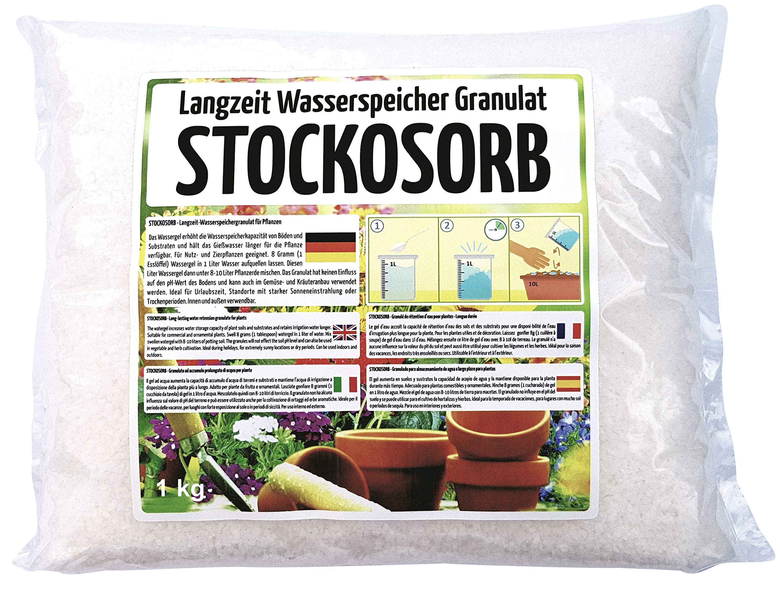 Baustoffhandel Thekla Fuhrmann Stockosorb long term water storage granules Super absorbent