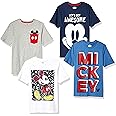Amazon Essentials Disney | Marvel | Star Wars Boys and Toddlers' Short-Sleeve T-Shirts (Previously Spotted Zebra), Multipacks