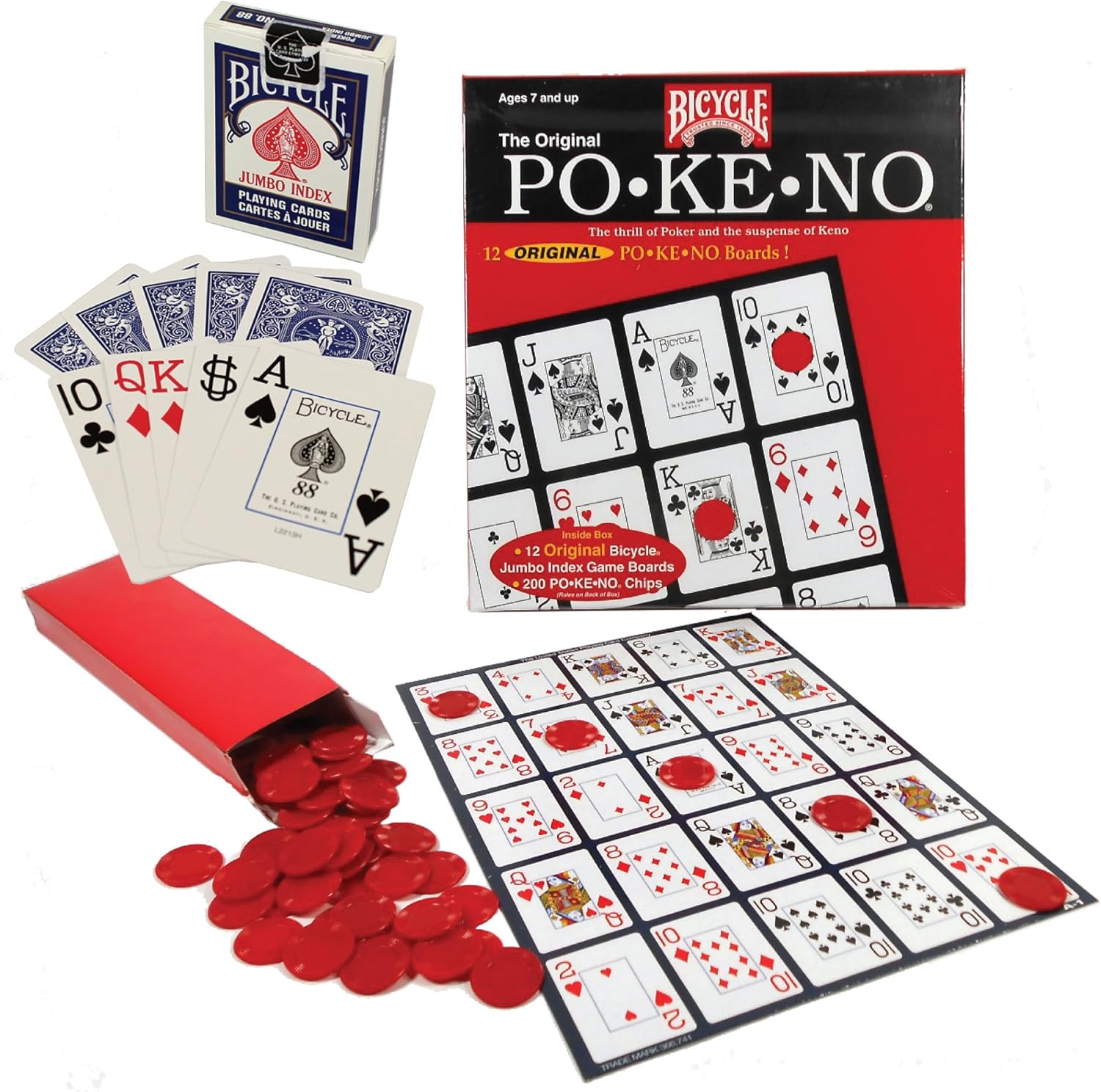 Toys Hobbies Free Shipping Jumbo Pokeno Game New Other Card Games Poker