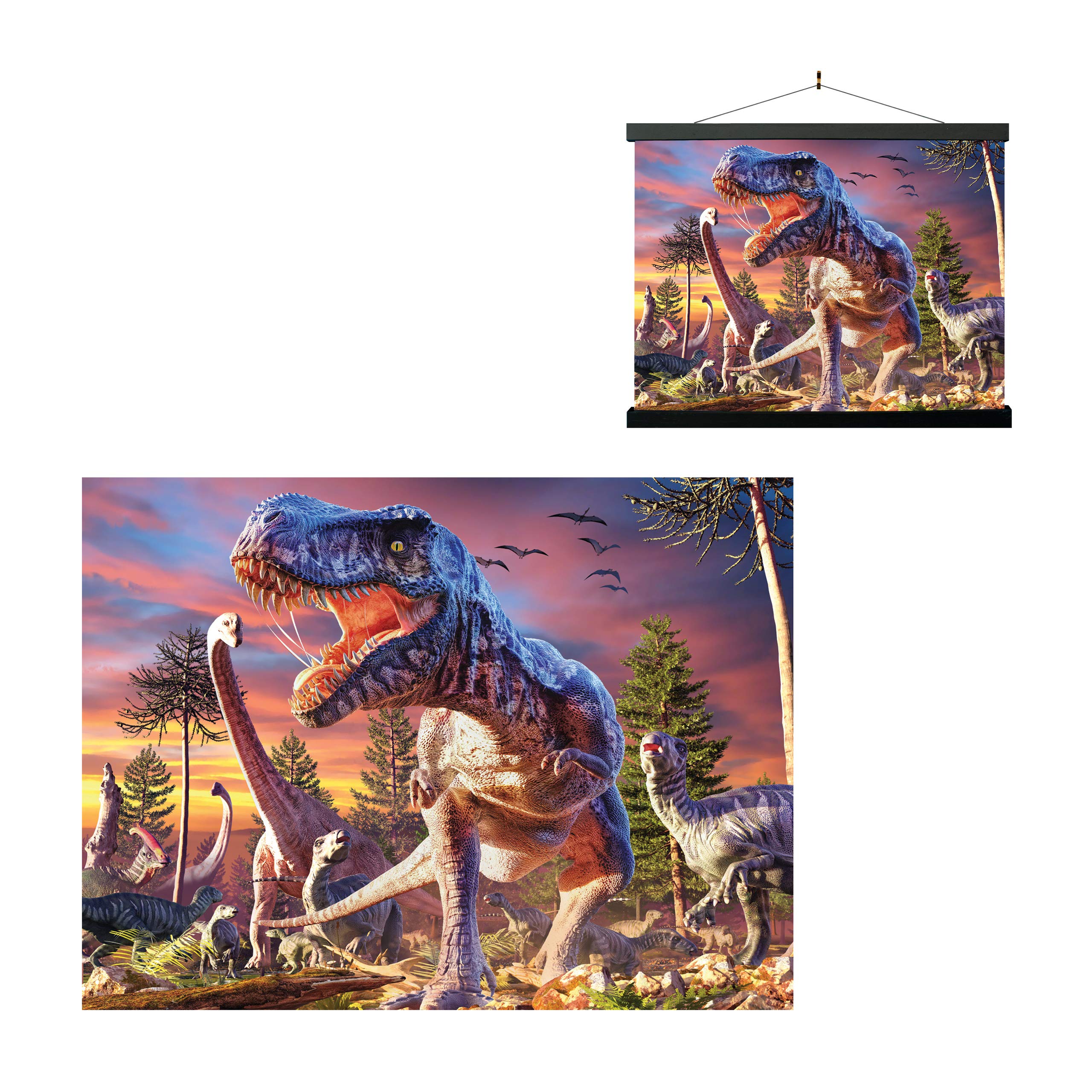3D LiveLife Lenticular Wall Art Prints - T-Rex Attack from Deluxebase. Unframed 3D Dinosaur Poster. A perfect wall filler. Original artwork licensed from renowned artist, David Penfound โ image 1