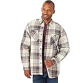 Wrangler Authentics Mens Long Sleeve Sherpa Lined Shirt Jacket