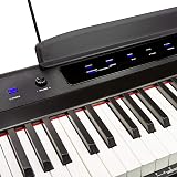 RockJam 88 Key Digital Piano Semi-Weighted Keys Keyboard view 3