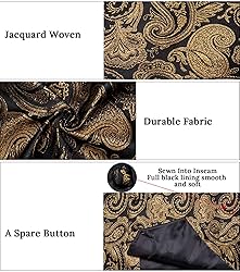 DiBanGu Mens Vest and Tie Set Formal Paisley