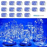 SunKite 16 Packs 20 LED Blue Fairy String Lights