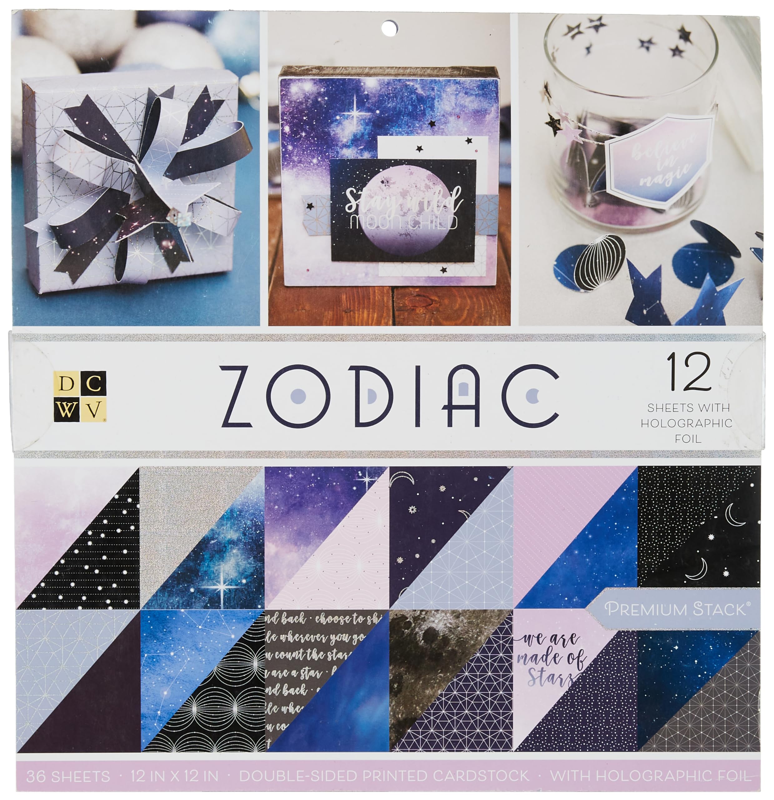 American Crafts Dcwv Double-Sided Paper Stack, Multi-Colour, 30.73 x 32 x 1.01 cm