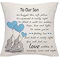 Son Gifts from Mom Dad Son Throw Pillow Cover Cushion Cover from Parents Son Birthday Gifts Graduation Gifts Thanksgiving (Our Son)