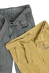 Raw X Boys Cargo Shorts 8-18 | 100% Cotton Belted