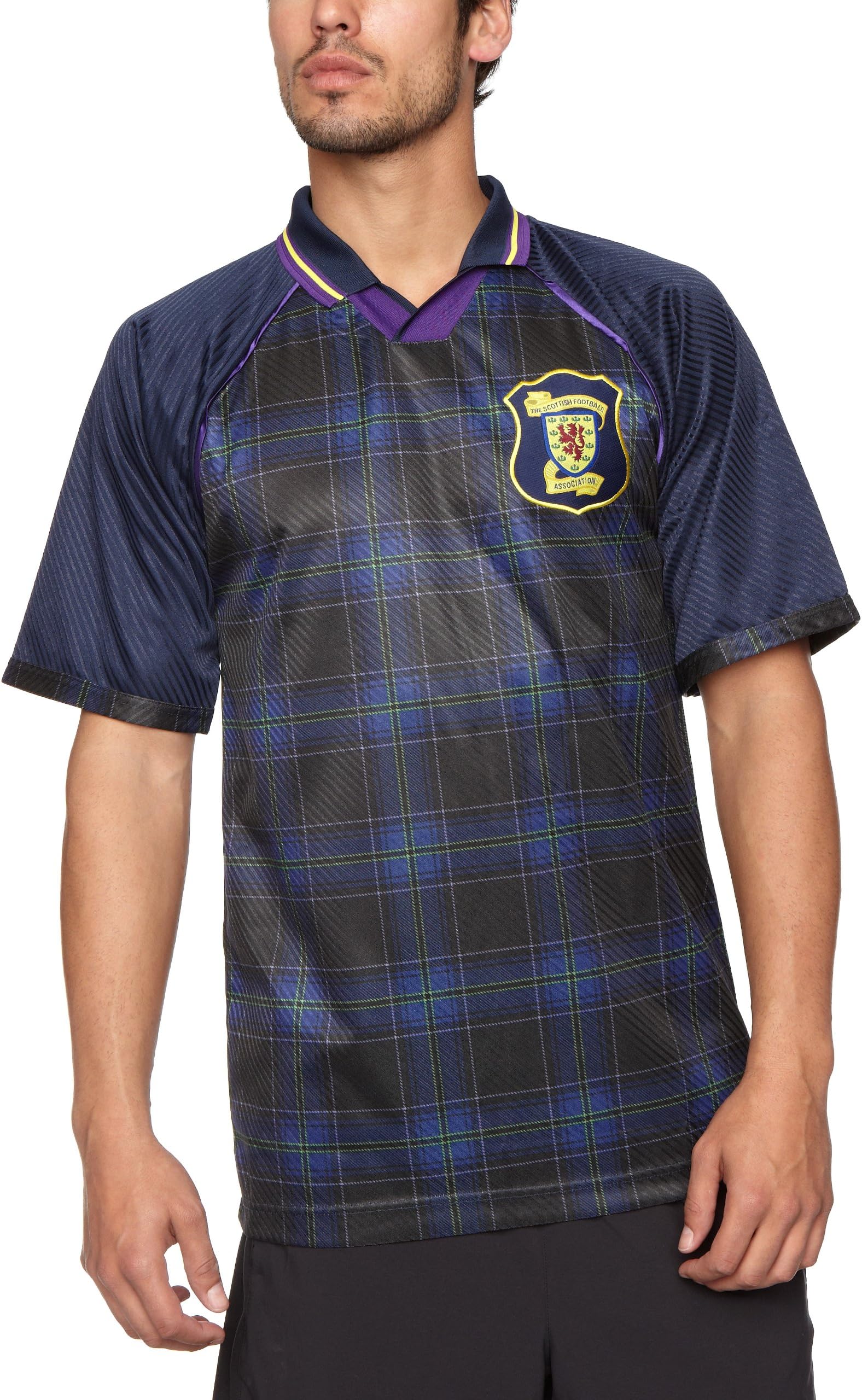 Score Draw Official Retro Scotland 1996 European Championship Men's Football Shirt