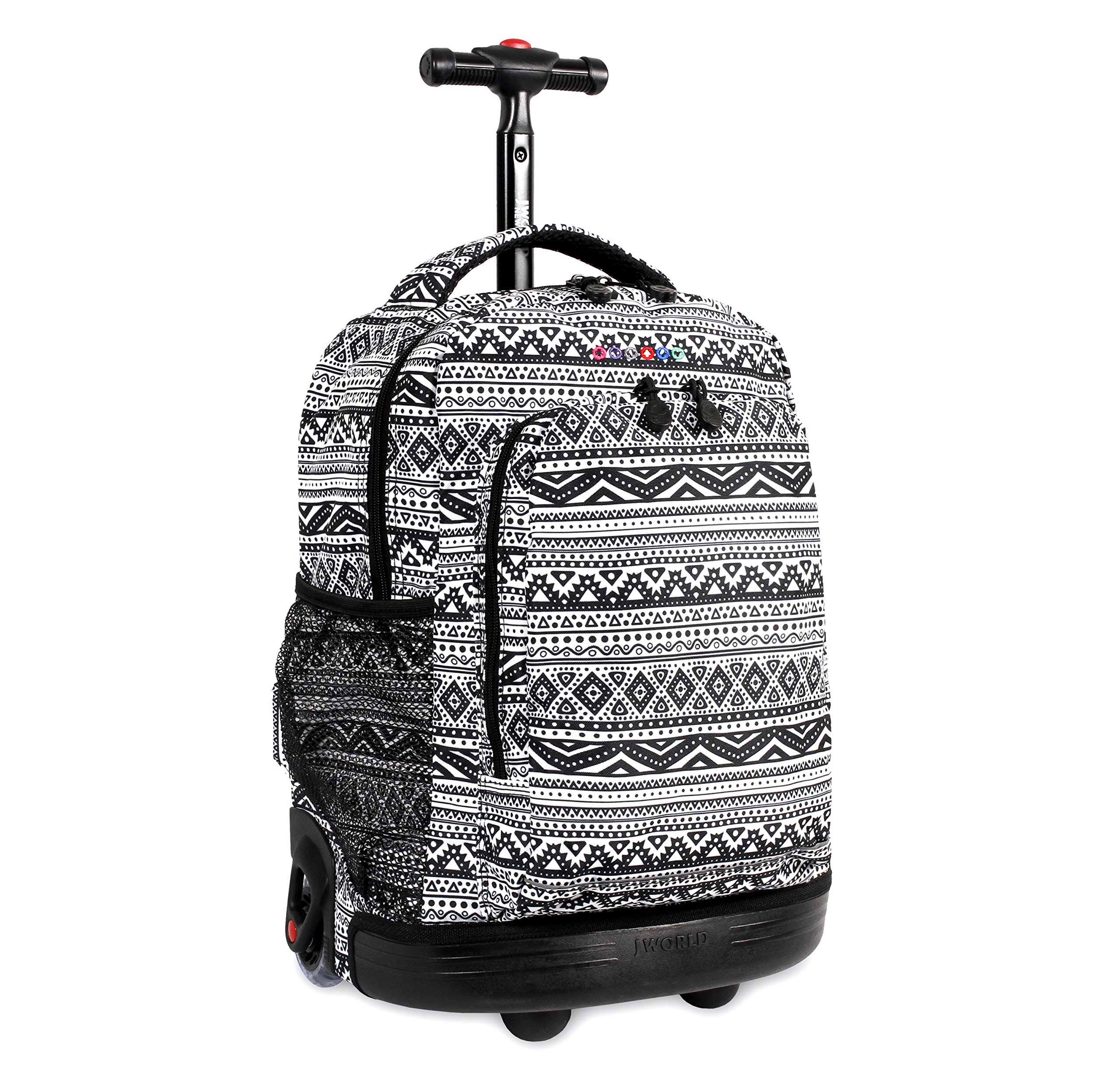 J World New York Sunny Rolling Backpack For School Travel 17 Inch Buy Online In Saint Vincent And The Grenadines At Saintvincent Desertcart Com Productid