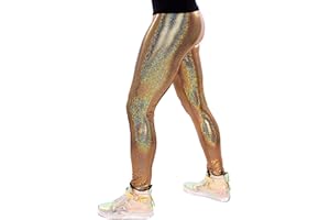Revolver Fashion / Funstigators Festival Clothing: Men's Holographic Disco Meggings - Made in USA