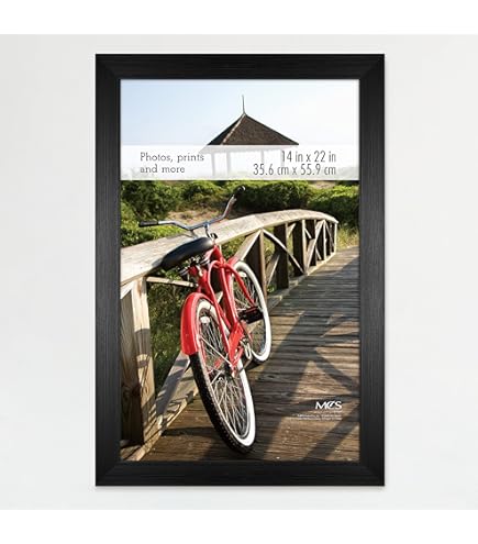 Amazon.com - ArtToFrames 14x22 inch Satin Black Picture