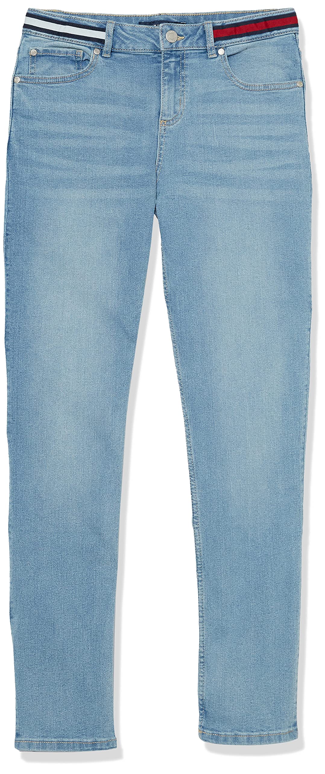 Tommy Hilfiger Girls' Relaxed Straight Leg Denim