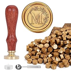 Yoption Letter Wax Seal Kit, Vintage Initial
