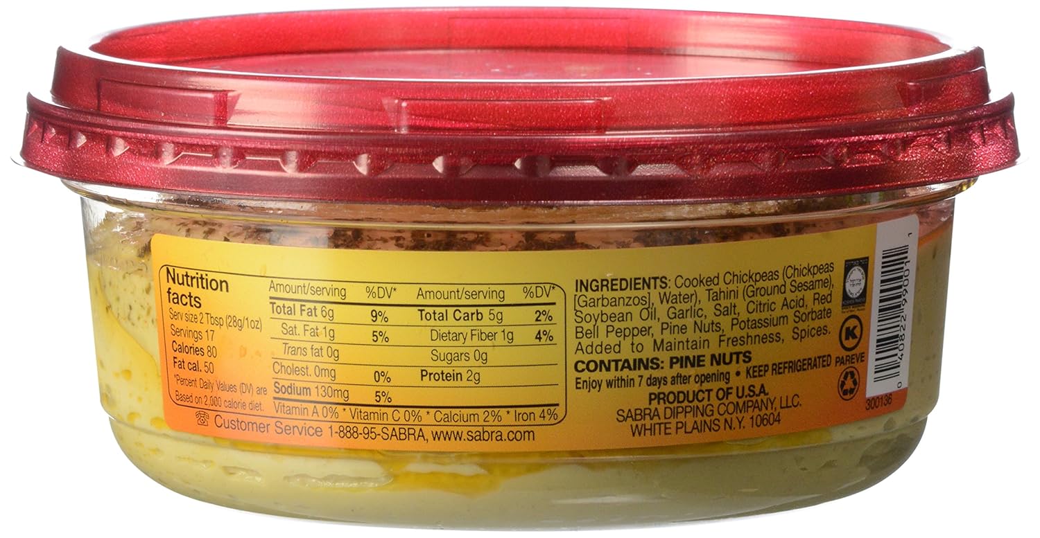 Sabra Pine Nut Hummus Nutrition Facts - Nutrition Ftempo