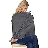 Neotech Care Baby Nursing Cover Breastfeeding Scarf - Soft Fabric - Gray