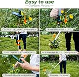 Walensee Stand Up Weeder Tool, 39" Long Handle with 3 Claws view 6