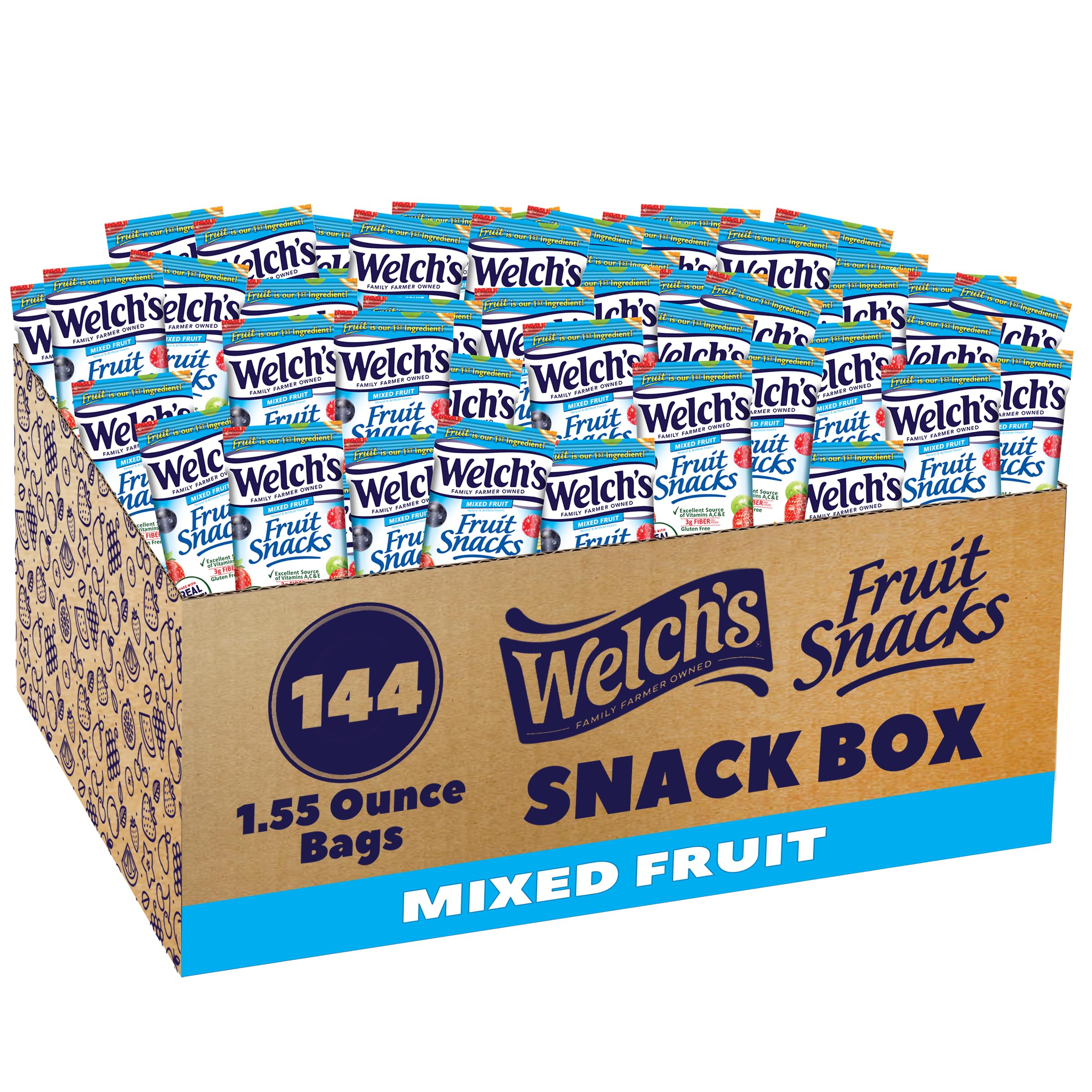 Photo 1 of **BB 10/14/25***(Price/case)Welch S Mixed Fruit Fruit Snacks 1.55 Ounces - 144 per Case