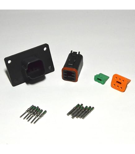 Deutsch DTP 4 Way Flanged Recpetacle Connector In Stock Deutsch DTP 4 Way Flanged Recpetacle Connector In Stock