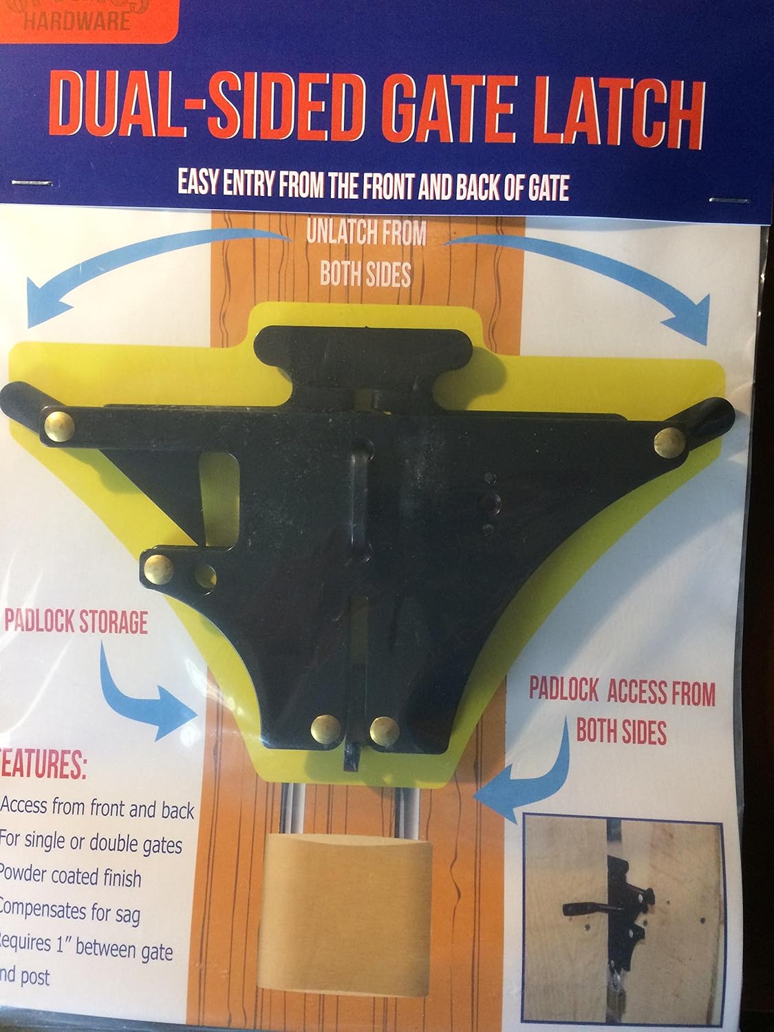 Optimus Hardware Dual Sided Gate Latch Amazon.ca Tools & Home Improvement