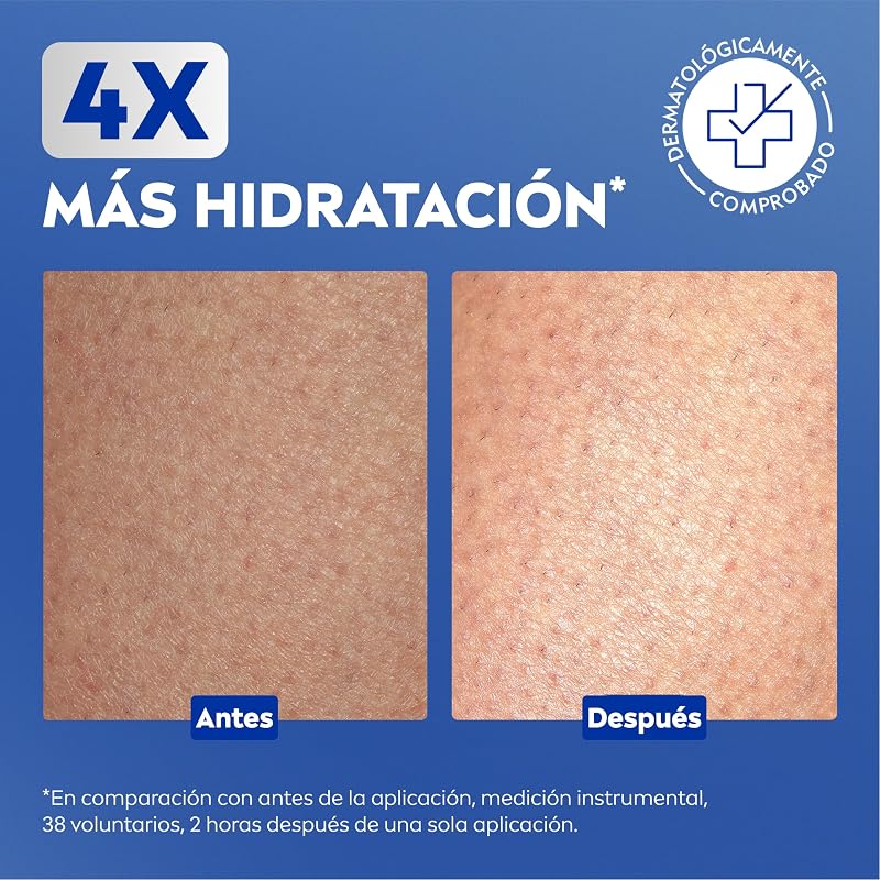 Repara & Cuida Crema hidratante corporal, facial y para manos (1 x 400 ml), crema hidratante 72 h con glicerina y vitamina E pura, para piel seca y muy seca