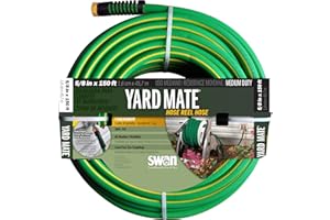 Swan Products SNHR58150 Yard Mate Easy Reel Lightweight Hose 150' x 5/8", Green