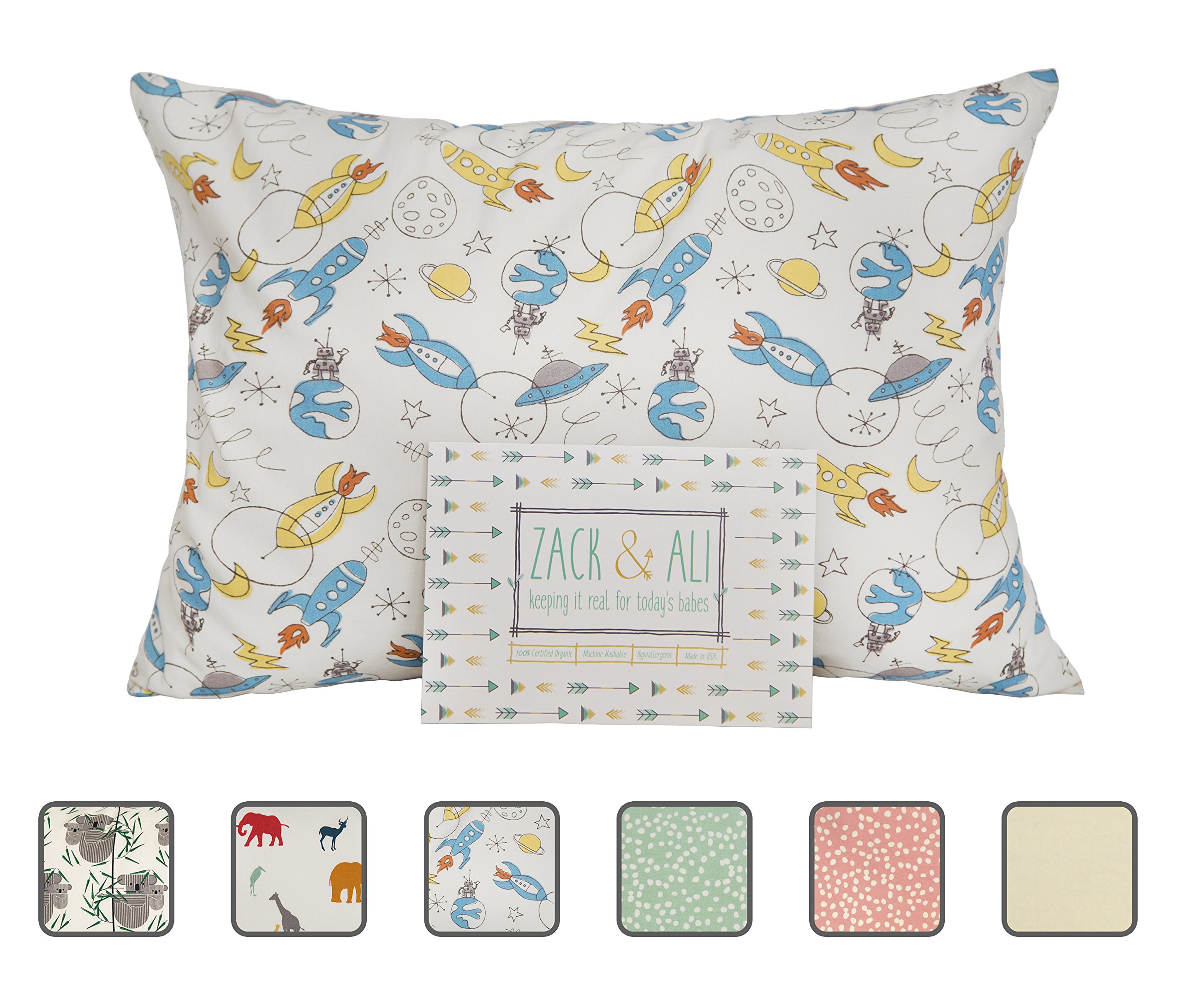 Calla Toddler Pillow Soft Organic Cotton of size 13" x 18