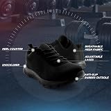 Get Fit Men’s Lace-Up Running Trainers Lightweight Breathable Mesh Black 10 view 7