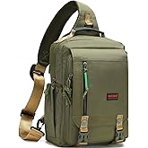 NICGID Sling Bags Chest Shoulder Backpacks, 12.5'' 13.3'' 14.1'' 15.6''Laptop Backpack Crossbody Messenger Bag Travel Outdoor