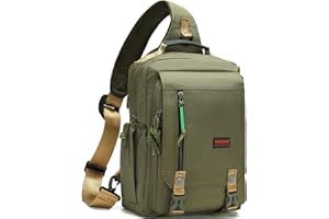 NICGID Sling Bags Chest Shoulder Backpacks, 14.1'' Laptop Backpack Crossbody Messenger Bag Travel Outdoor Men Women