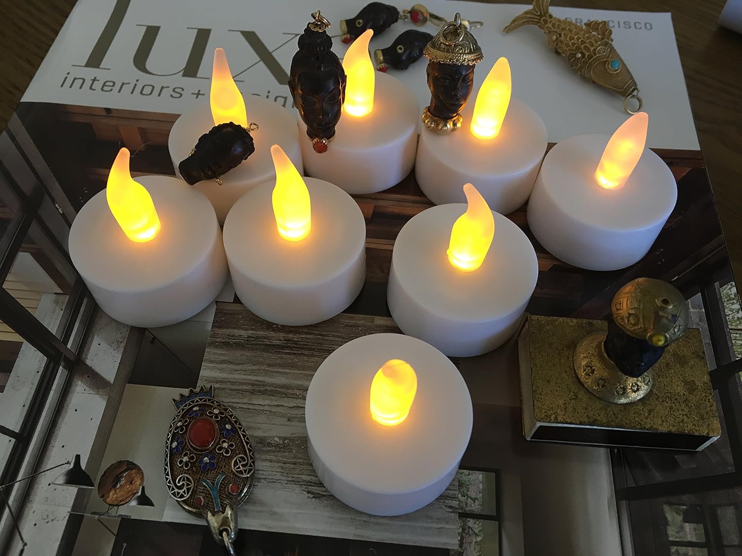 Flameless LED Tea Light Candles, 36 PK Vivii Battery-Powered Unscented LED Tealight Candles, Fake Candles, Tealights (36 Pack): Home & Kitchen