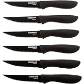 Cuisinart C55-6PCSBK 6-pc. Ceramic Coated Steak Knife Set (Black), Black