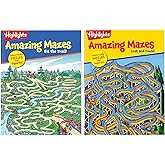 Highlights for Children Amazing Mazes Expert Maze Books for Kids Ages 6 and Up, 144 Pages, 2-Pack of Activity Books for Kids, Screen Free Fun and Challenging Mazes