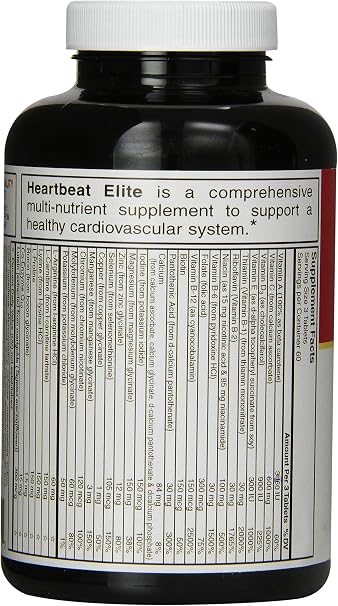 Carlson labs heartbeat elite scientifically complete, 180 tablets (088395041525)
