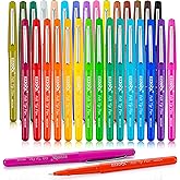 Ezzgol 30 Colors Felt Tip Pens, 30 Pack, 0.7mm Premium Medium Fine Point, Felt Tip Markers For Valentines Day Gift Writing, Journal, Planner Coloring, Note Taking, Drawing, Art, School