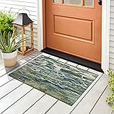 Liora Manne ESENCIA Indoor/Outdoor Power Loomed Latex Back Non Slip Mat - Transitional Coastal Fish Colorful (Caribe Sea) (2'