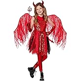 Spirit Halloween Kids Devil Costume – The Signature Collection | Demon Cosplay | Couples Costume | Classic Halloween Costume