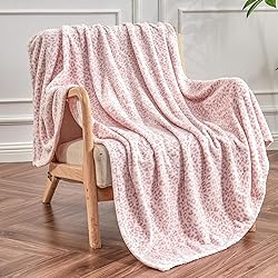 Edenleaf Leopard Print Blanket Fleece Throw Blanket