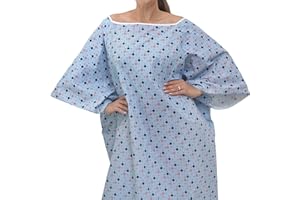 3 Pack - AMU Solutions 5XL Hospital Gown Oversized Hospital Robe for Men or Women, Delivery Gown