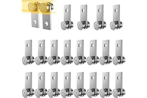 HZG 2 Wheel Trolley Assembly Rollers, Two Bearing Trolley Assembly for 1-5/8" Wide and All 1-5/8" or Taller Strut Channel, Trolley Roller Garage Pulley System Hoist System(20 Sets)