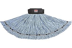 Rubbermaid Commercial Maximizer Mop Head, Blend, Medium, Blue (1924783)