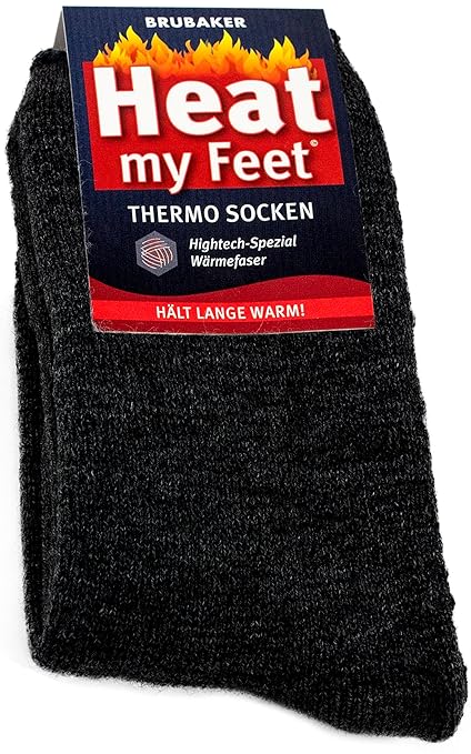 title=BRUBAKER 2 paia di calze termiche „Heat my Feet“- Unisex