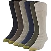 GOLDTOE Mens Stanton Crew Socks, Multipairs